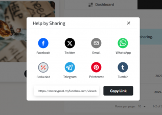 Money pool dashboard v1