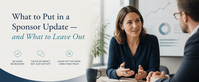 What to Put in a Sponsor Update — and What to Leave Out Sponsor update