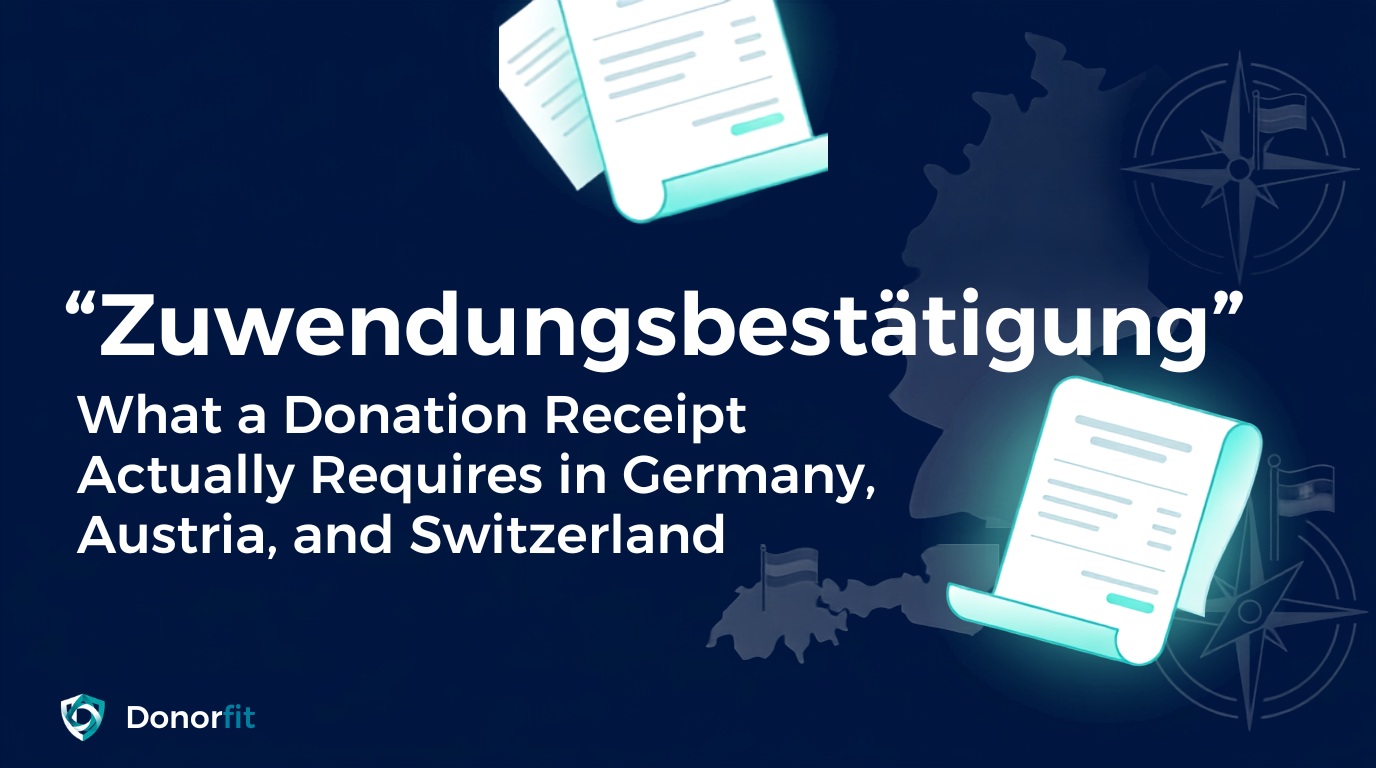 What a Donation Receipt Actually Requires in Germany, Austria, and Switzerland